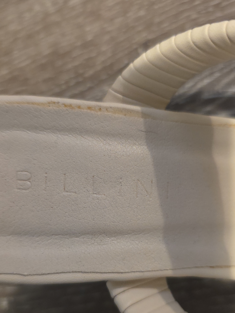 Billini Ivory Ribbed Double-Strap Square-Toe Slide Sandals - Picture 2 of 7